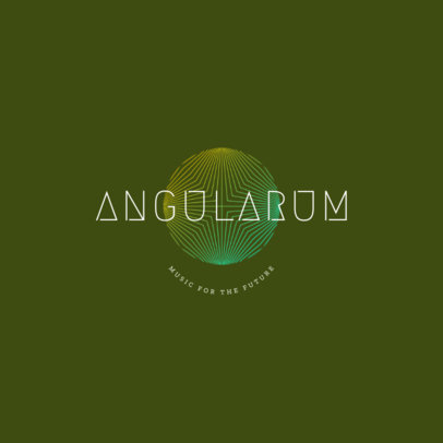 Logo Creator for a Musical Project with Ultra Thin Line Geometry