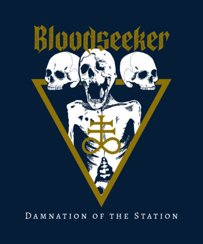 T-Shirt Design Generator with Skeleton Graphics