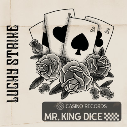 Album Cover Design Maker with Old-School Poker Cards  2626d