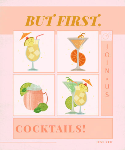 T-Shirt Design Generator with Tropical Drink Graphics