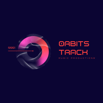 Logo Generator for Music Production Featuring a Gradient Circle