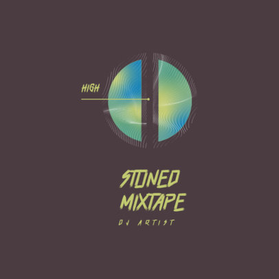 Abstract Music Logo Template for a DJ