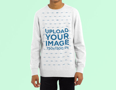 Sweatshirt Mockup of a Man Doing a Plain Pose