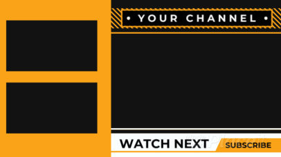 YouTube End Screen Video Maker Featuring Animated Lines 1069-el1