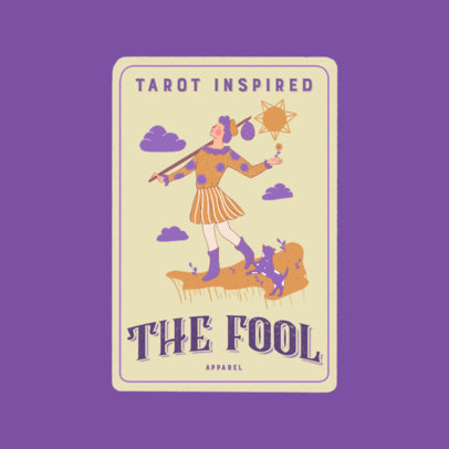 Logo Generator Featuring a Customizable Tarot Card
