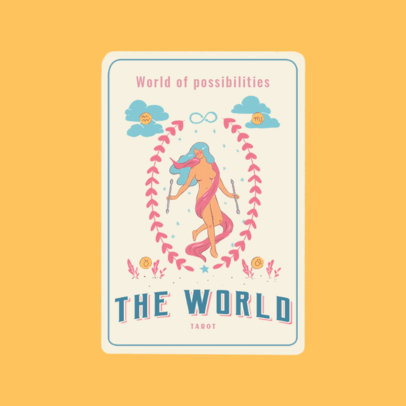 Logo Generator of a Customizable Tarot Card Illustration