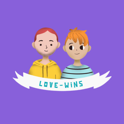 Avatar Logo Template Featuring Romantic Couples