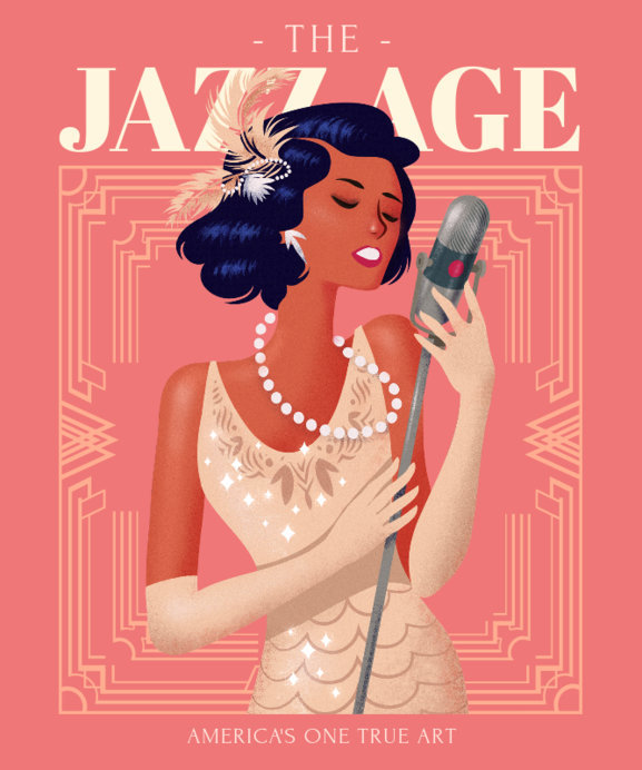 jazz singer clipart
