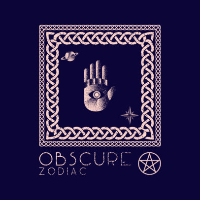Occultism Logo Maker Featuring a Hand with an Eye