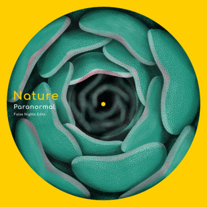 Vinyl Record Design Creator Featuring Rose Petals with Optical-Illusion 2625c