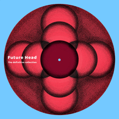 Vinyl Record Design Maker Featuring a Symmetric Pattern 2625e