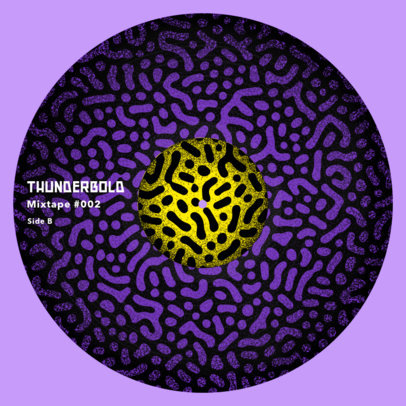 Vinyl Record Design Maker Featuring a Grain Textured Illustration 2625d