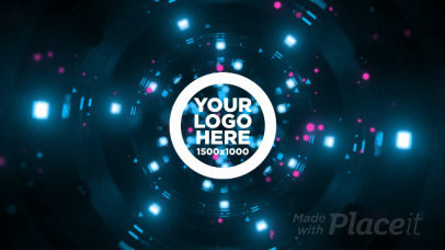 Intro Video Maker Featuring a Light Tunnel 1369-el1