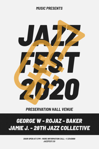 Cool Poster Design Template for Music Fests 1902-el1