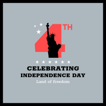 Instagram Post Creator with a Graphic of the Statue of Liberty