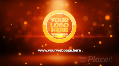 Intro Maker for a Logo Reveal with Animated Colored Snowflakes 258-el1