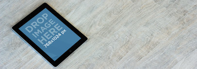 Mockup of a Black iPad 