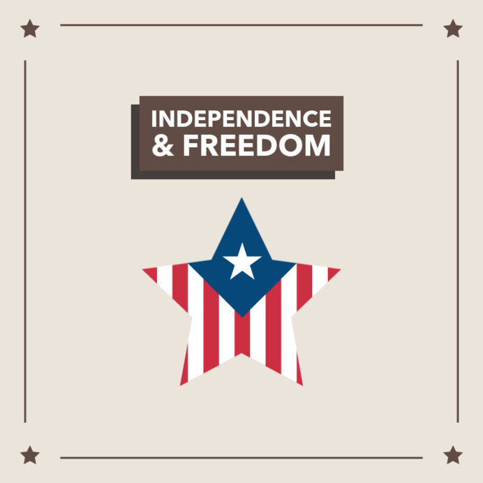 Placeit - 4th of July Instagram Post Generator Featuring a Star Icon ...