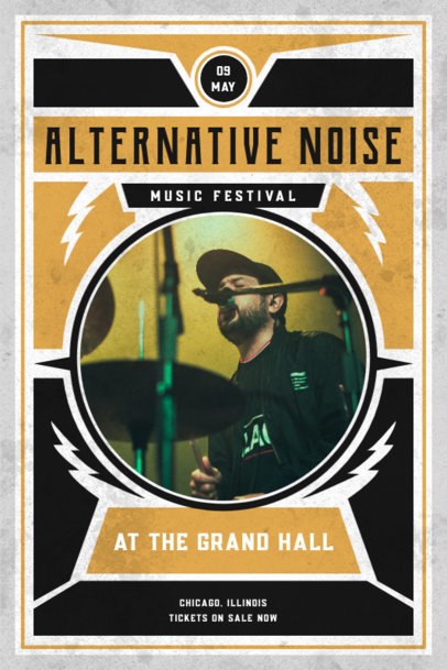 Poster Design Creator for an Alternative Band's Festival 1892b-el1