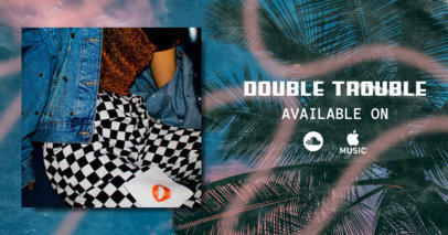 Facebook Post Generator for a Musician Featuring a Background Picture