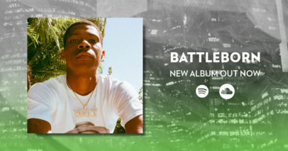 Facebook Post Generator for Independent Artists Featuring a New Single Drop Ad 2677j