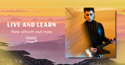 Facebook Post Maker for an Independent Artist's New Album Promotion