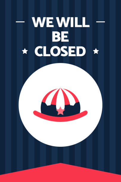 Pinterest Pin Maker Featuring an American Hat for a 4th of July Message 1949d-el1