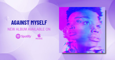 Facebook Post Maker Featuring a Colorful Abstract Background