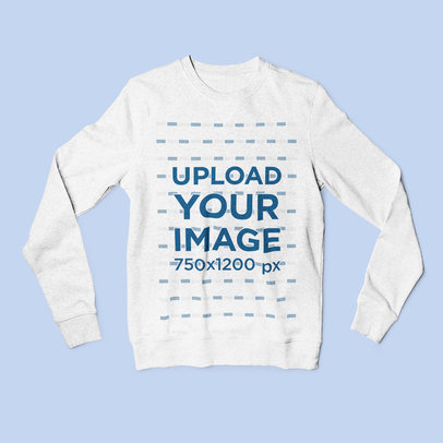 Mockup Featuring a Heathered Sweatshirt Placed on a Colored Surface 4795-el1