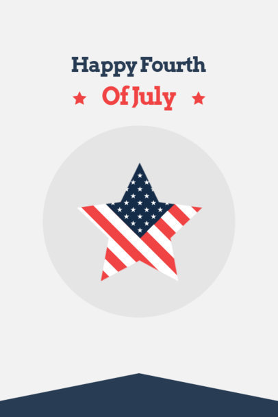 4th of July-Themed Pinterest Pin Creator with an American Star 1949c-el1