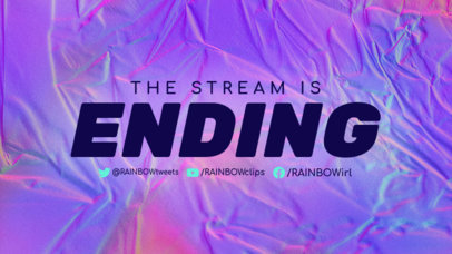 Twitch Overlay Template Featuring a Colorful Rugged Paper Texture 2670b