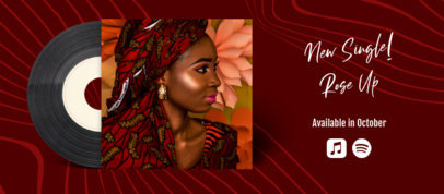 Facebook Cover Template for a New Single Release