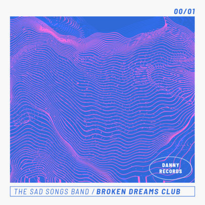 Album Cover Design Creator Featuring a Glitched Effect