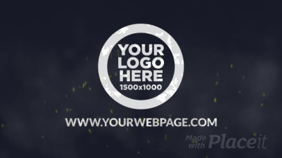 Logo Reveal Intro Maker Featuring Burning Metal Graphics 1437-el1