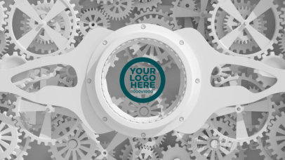 Intro Maker with a 3D Animation of Clockwork Gears 812-el1