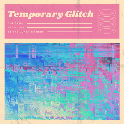 Pop-Style Cover Design Template for a Contemporary Music Album 