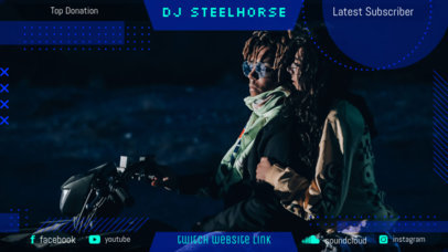 Twitch Overlay Creator Featuring a Minimalist Frame and a Background Picture 2679g