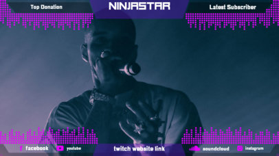 Twitch Overlay Generator for a Music Artist 