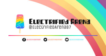 LGBT-Themed Twitch Banner Creator Featuring a Pride Lollipop Graphic 2668g