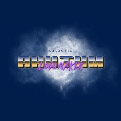 Retro Logo Creator with a Galactic Design 3398a