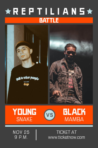 Online Poster Maker to Promote a Music Battle 1896c-el1