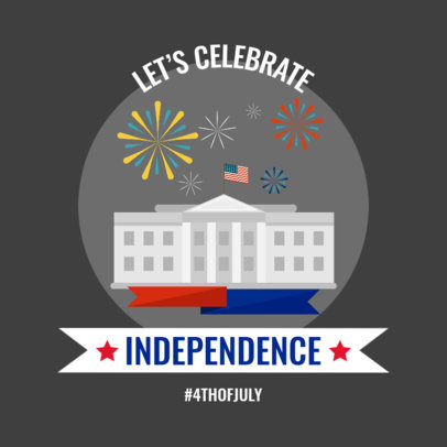 Instagram Post Generator Featuring The White House Graphic 1947f-el1