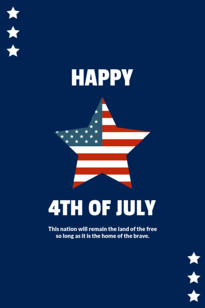 Patriotic Pinterest Pin Design Creator with the American Flag Colors 1948b-el1