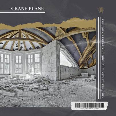 Collage-Style Album Cover Creator Featuring the Inside of a Building 1904c-el1