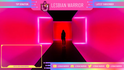 Online Twitch Overlay Maker with a Neon Photo 2669g