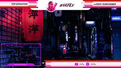 Twitch Overlay Template Featuring Dynamic Lines 2669d