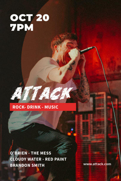 Poster Design Generator for a Rock Concert 