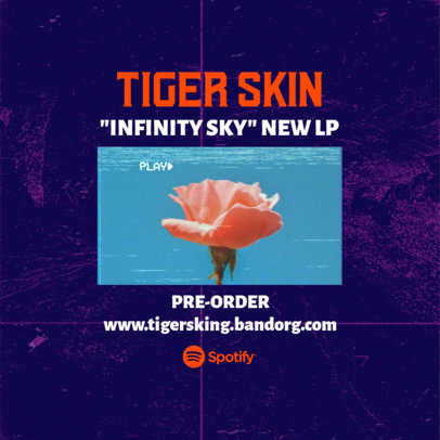 Cool Instagram Post Template to Announce an LP Release 