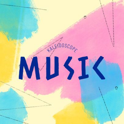 Musician Logo Creator Featuring a Dynamic Background with Customizable Typography