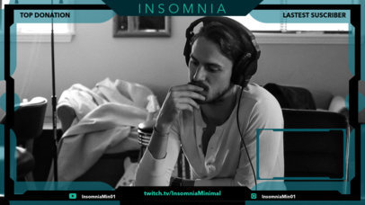 Twitch Overlay Creator for a Musician's Channel Featuring Colorful Graphics
